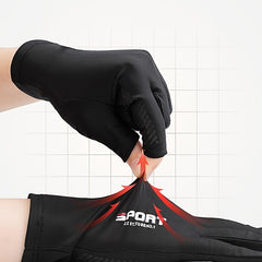 Breathable Ice Silk Cycling Gloves Anti Slip Anti UV Touch Screen