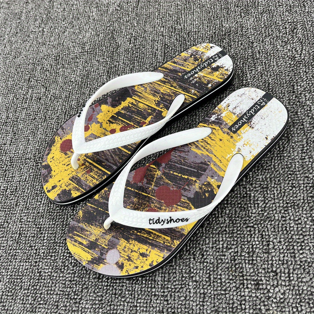 Men's Slip On Flip Flops Casual Walking Slippers - Assorted Colors