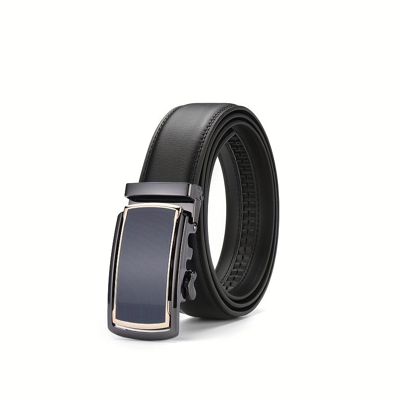 High End Business Leather Belt Men's Automatic Buckle Casual Versatile Belt