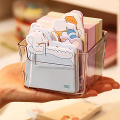 2pcs Desktop Drawer Organizer Box for Notes and Small Items Storage