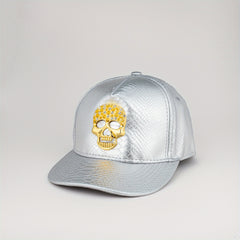 Crocodile Pattern PU Baseball Cap Hip hop Skull Hat