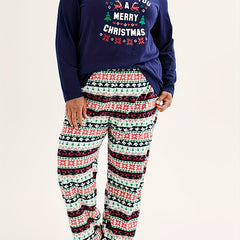 Christmas Pajama Set Long Sleeve Tee & Pants Loungewear