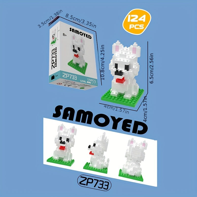 Dog Building Blocks DIY Model Mini Assembled Educational Toys