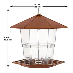 Retractable Bird Feeder with Latch Feature for Garden Decoration