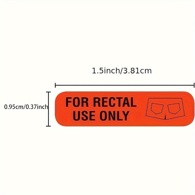 Red Waterproof Stickers For Rectal Fun
