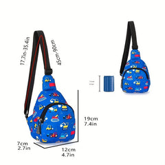 Kids Cartoon Crossbody Bag for Outdoor Travel