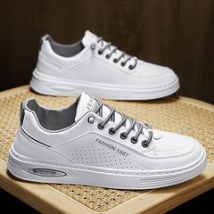 Men's Lace-up Skate Shoes with Cushioning and Traction