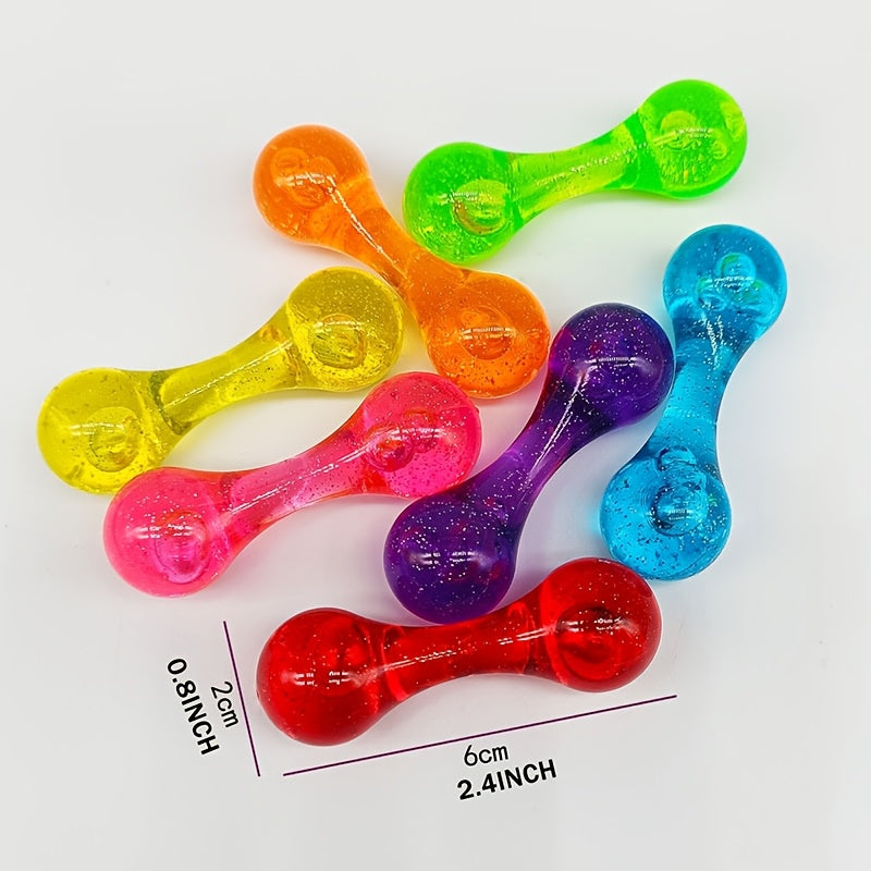 Fidget Spinner Dumbbell Mixed Colors Durable Plastic Novelty Toy
