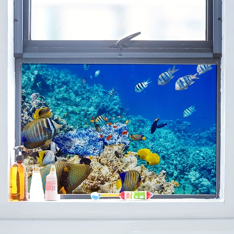 Clownfish in Seabed Privacy Stained Glass Film