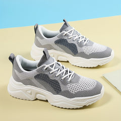 Men's Lightweight Running Shoes Breathable Comfortable Lace Up Sneakers