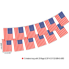 American Flag Decor Banner - Independence Day Celebration