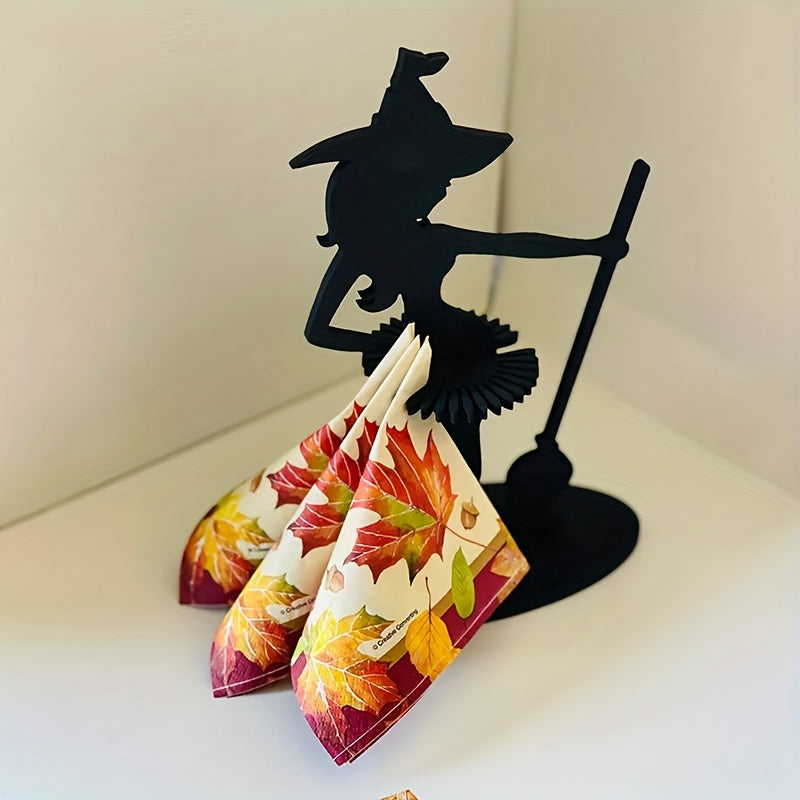 Halloween Witch Napkin Holder for Kitchen and Dining Room Decor