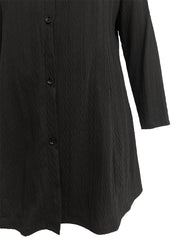 Solid Jacquard Button Up Long Sleeve Hooded Dress