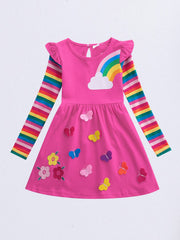Cartoon Anime Long Sleeve Red Princess Dress