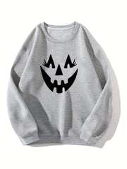 Y2K Cartoon Printed Warm Sports Sweatshirts For Halloween