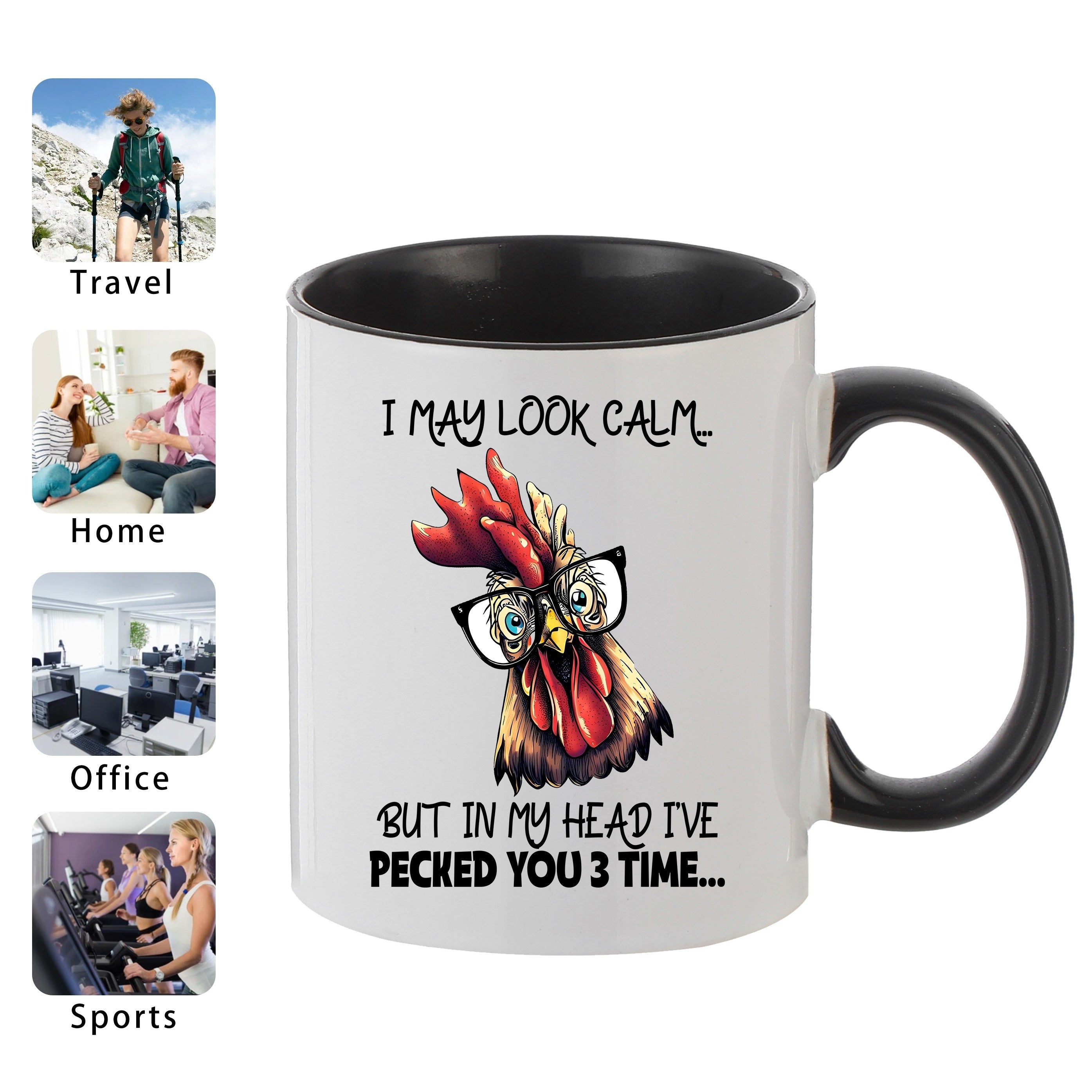 Funny Chicken Ceramic Mug Great Gift For Mom Friends