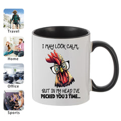 Funny Chicken Ceramic Mug Great Gift For Mom Friends