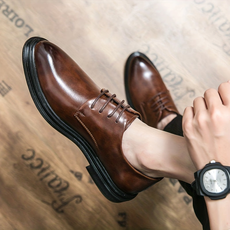 Men's Lace Up Dress Shoes Non Slip Formal Shoes for Wedding Party