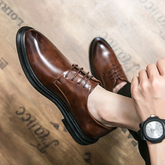 Men's Lace Up Dress Shoes Non Slip Formal Shoes for Wedding Party