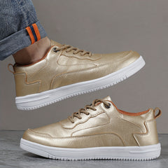 Men's Non slip Skate Shoes Casual Outdoor Lace up Walking Sneakers Flat Shoes