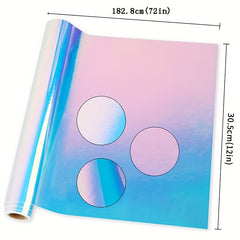 Holographic Permanent Vinyl Roll - Glossy & Waterproof