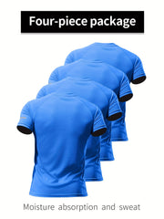 Men's Compression Quick Dry T-Shirt Moisture Wicking Base Layer Tee Top