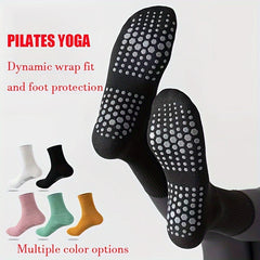 Non Slip Silicone Yoga Socks Breathable Elastic Gripper Socks