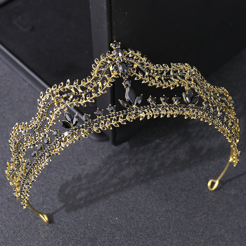 Vintage Crystal Rhinestone Princess Prom Tiara Crown Diadem for Wedding Bride