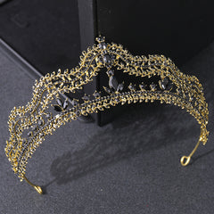 Vintage Crystal Rhinestone Princess Prom Tiara Crown Diadem for Wedding Bride