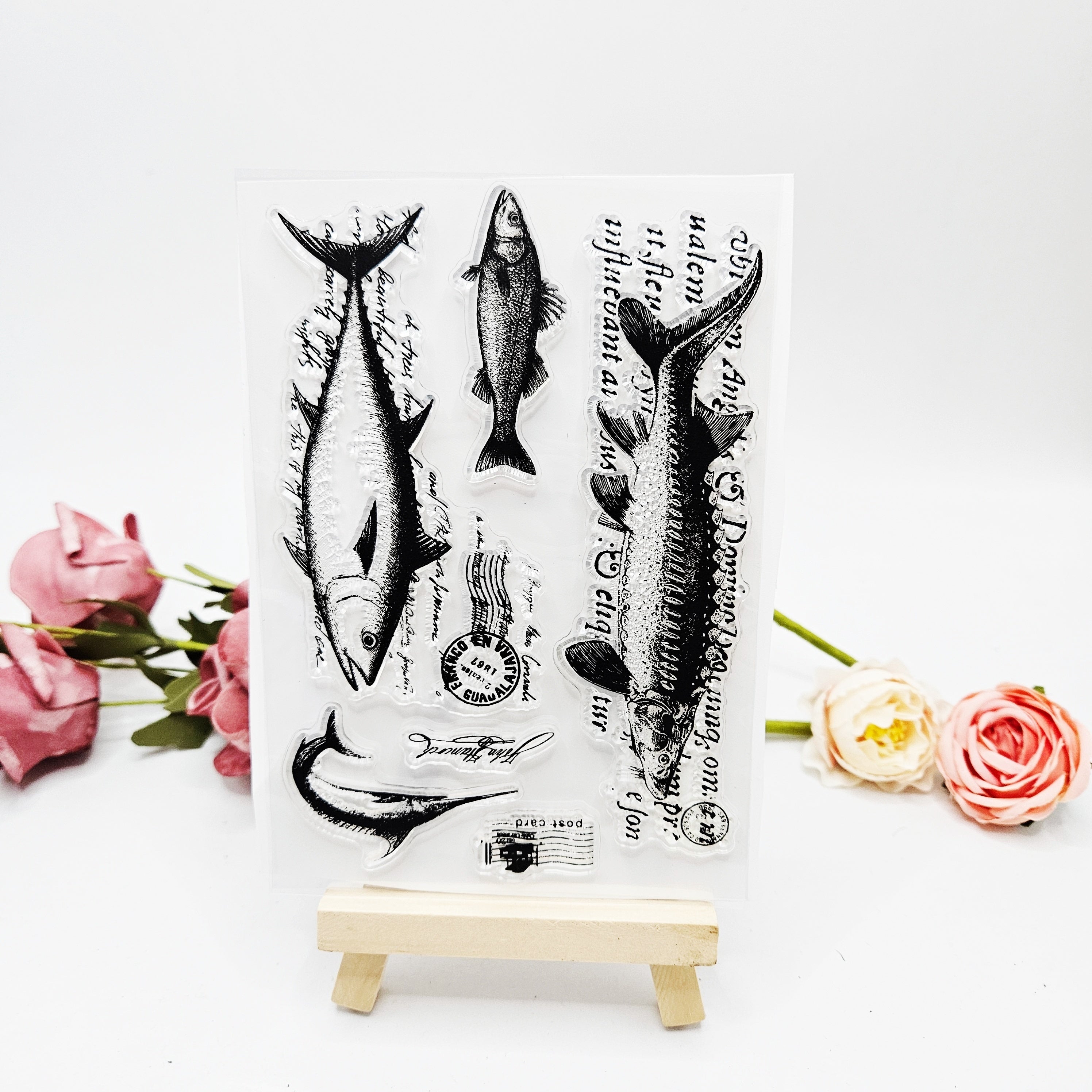 1pc Fish Transparent Stamp DIY Card Making Gift
