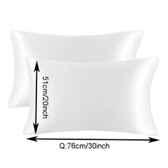 Satin Pillowcases For Hair And Skin - Envelop Closure - Standard Queen King Size