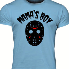 Men's Mama's Boy Print T shirt Crew Neck Tee Men's Clothing For Summer