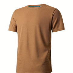Men's Solid Crew Neck T shirt Casual Comfy Tees For Summer