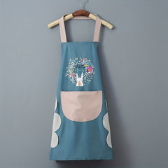 Polyester Waterproof Waist Apron Housework Kitchen Workwear