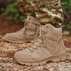 Men's High Top Tactical Boots Anti skid Wear resistant