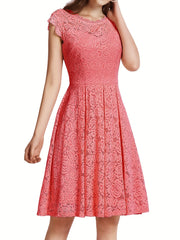 Lace Sleeveless Dress Back To School Cocktail Prom Party Women's Clothing