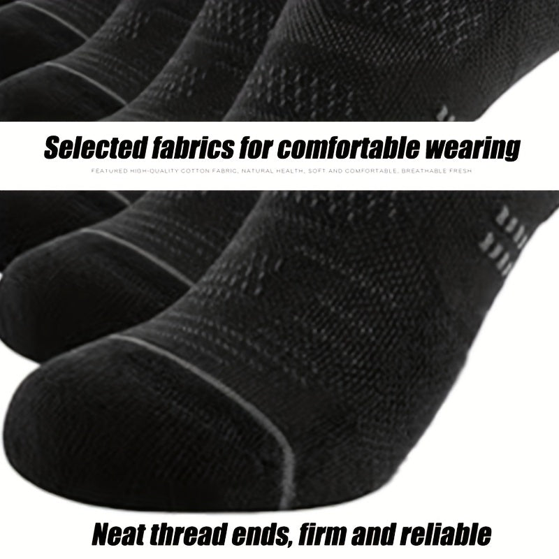 6 Pairs Men's Low Cut Sports Socks Daily Casual Boat Socks