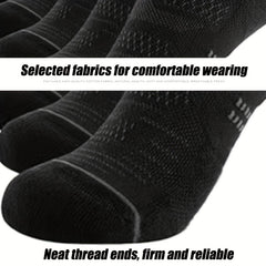 6 Pairs Men's Low Cut Sports Socks Daily Casual Boat Socks