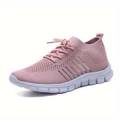 Women's Lace-up Running Shoes Lightweight Mesh Sneakers