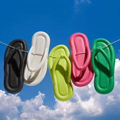 Women's Beach Flip Flops Open Toe Flat Slides Sports Slippers