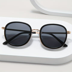 Y2K Semi Metal Sunglasses Sun Protection for Holiday Party Gift