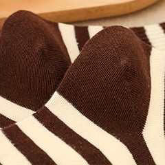 5 Pairs Bear & Smiling Print Socks Comfy & Mid Tube Socks Women's Stockings