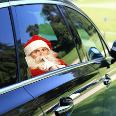 Santa Claus Car Sticker Window Decoration Single Transparent Sticker