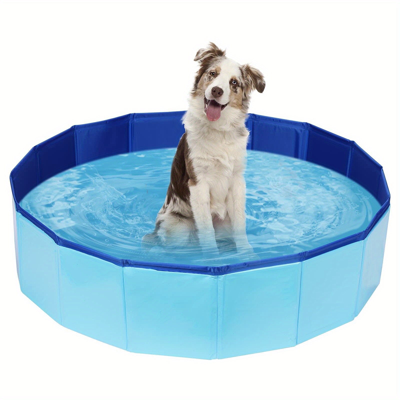 Portable & Slip Resistant Dog Pool for Summer Fun