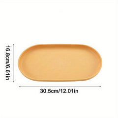 Oval Tea Cup Tray Restaurant Coffee Tray Storage Tray