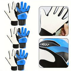 2pcs Football Goalkeeper Gloves Full Finger Hand Protection