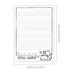 30 Sheets B5 Notepads Thickened Tearable Paper for Learning & Memo