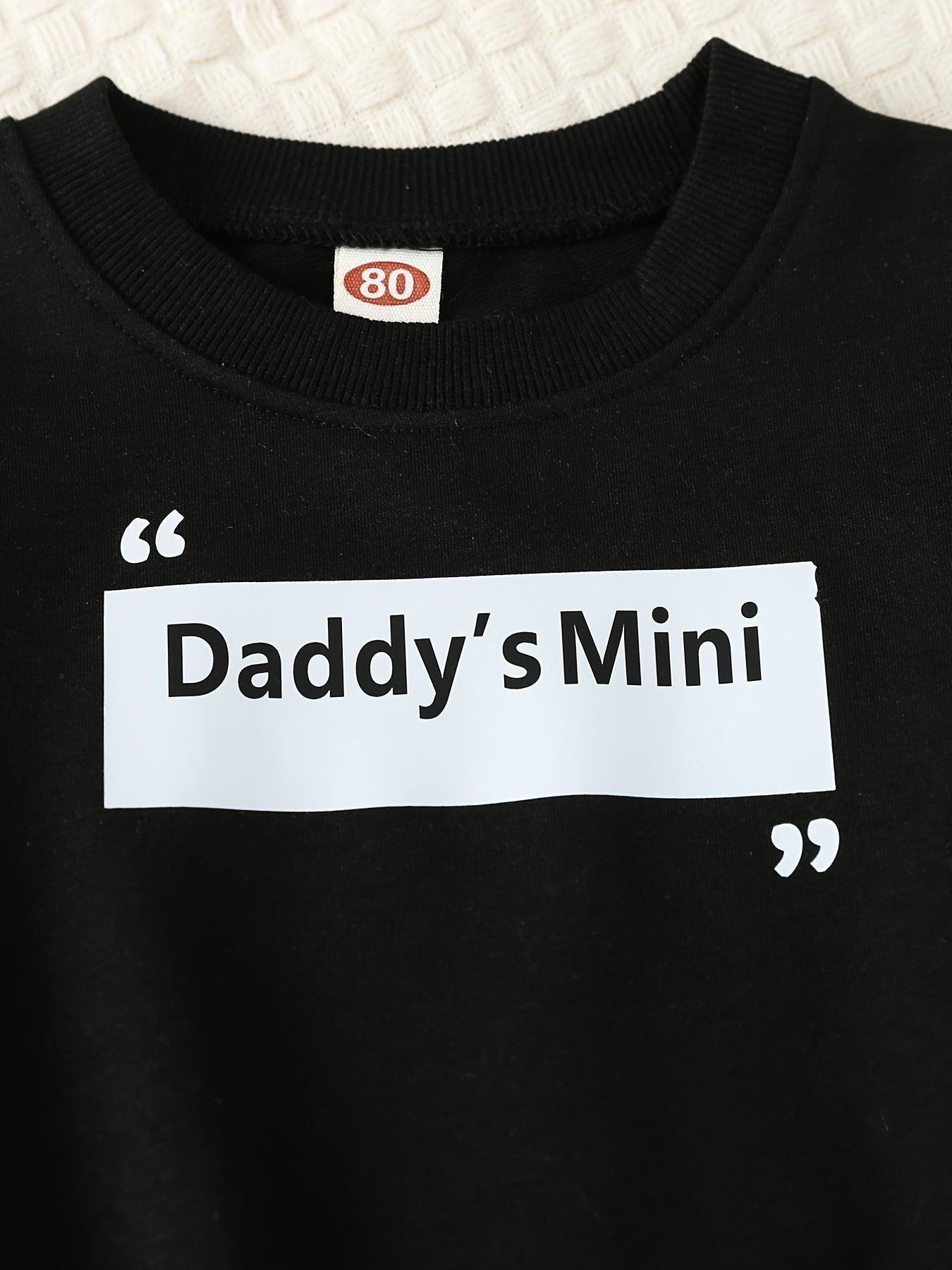 Baby Toddler Boys Sweatshirt Sweatpants Set DADDY'S MINI Print