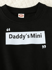 Baby Toddler Boys Sweatshirt Sweatpants Set DADDY'S MINI Print