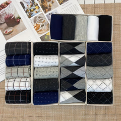 Men's Business Socks Anti-Odor Comfortable Crew Socks